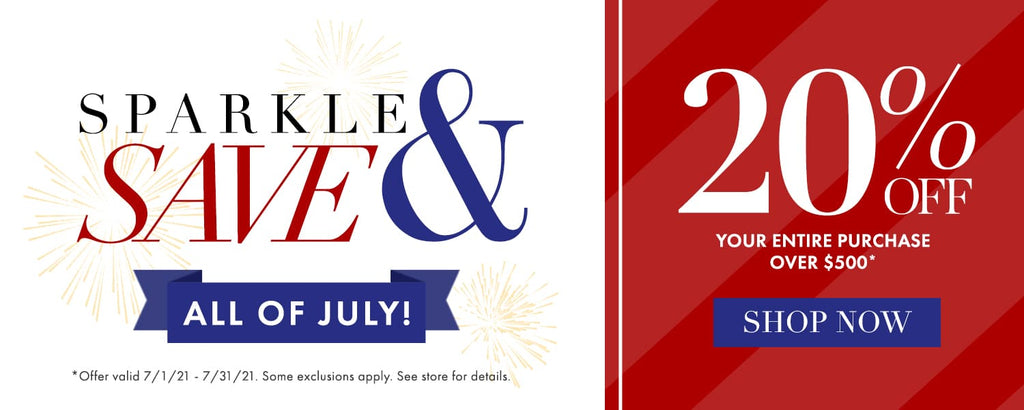 Sparkle and save all of July