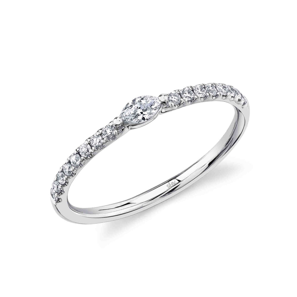 Style in 14 Karat White Diamond Anniversary Ring - MJ Christensen Diamonds