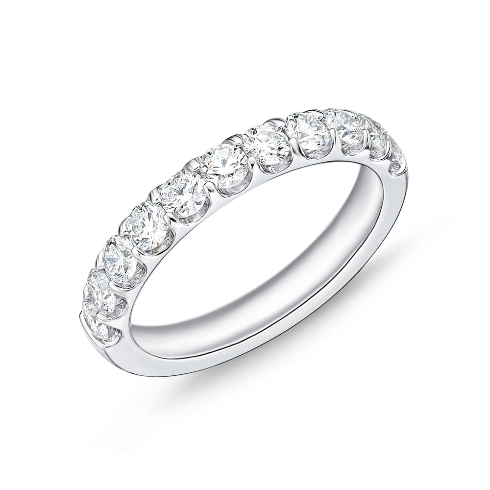 Style in Platinum Platinum Round Shaped Diamond Anniversary Ring - MJ Christensen Diamonds