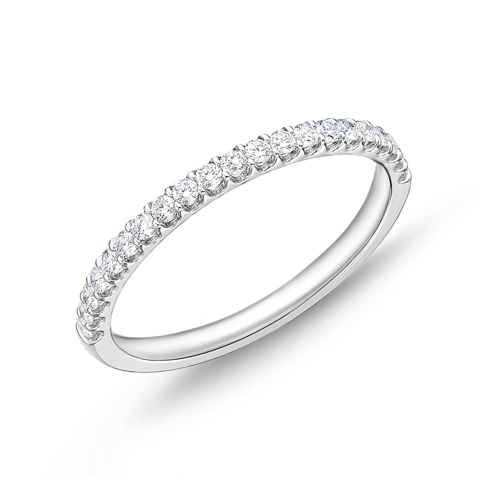 Half Anniversary Style in Platinum Platinum Diamond Anniversary Ring - MJ Christensen Diamonds