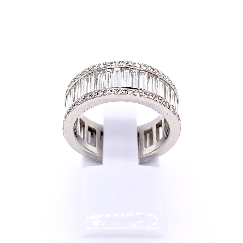 Style in Platinum Platinum Baguette Shaped Diamond Anniversary Ring - MJ Christensen Diamonds